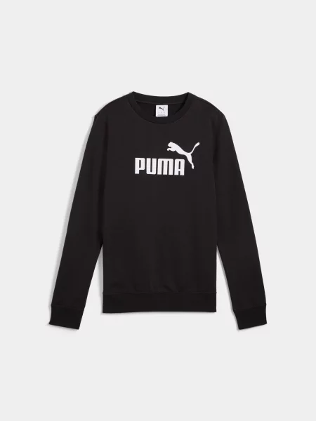 Світшот PUMA Ess No. 1 Logo Crew комбінований верх чорний