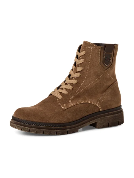 Botine Tamaris cu șireturi bej