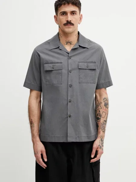 Maison Margiela cămașă bărbătească din gri