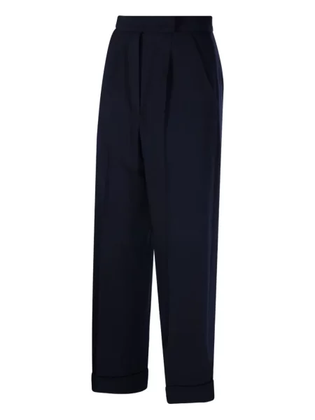 Pantaloni Max Mara plisate albastru