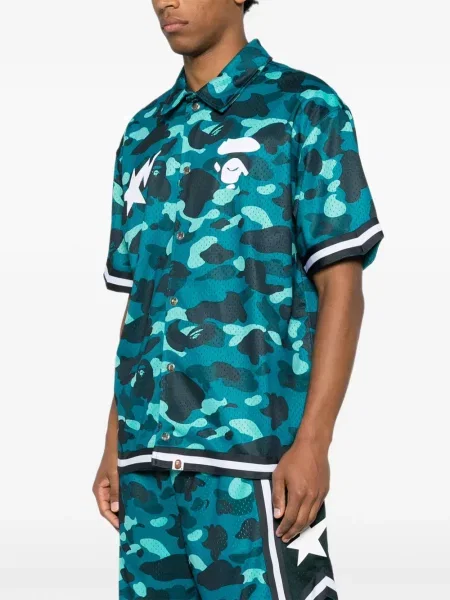 Košulja A Bathing Ape® s printom zelena