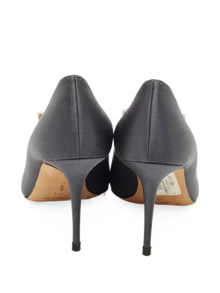Pantofi cu toc Manolo Blahnik gri