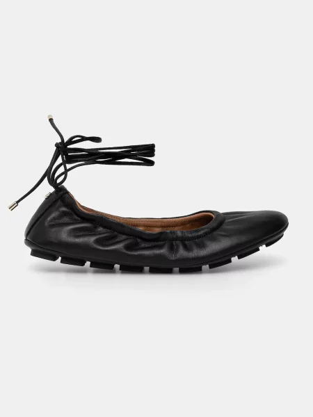 BOSS balerini de piele Roxanne negru