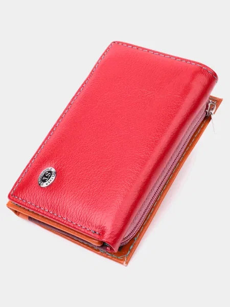 ST Leather Accessories Гаманець Шкіра червоний