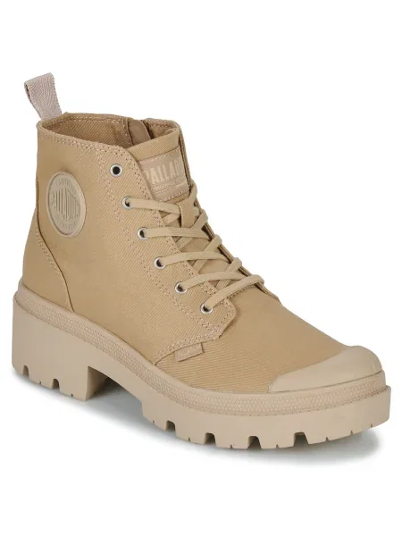 Twill félcipő Palladium bézs