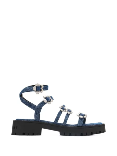Sandale Marc Jacobs fără toc cu cataramă albastru