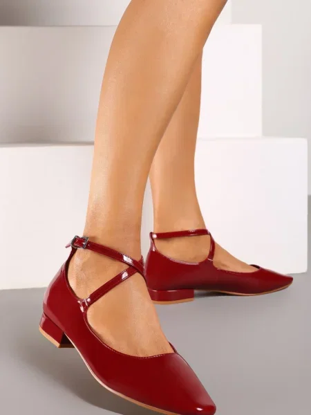 Pantofi cu toc Inny clasici bordo