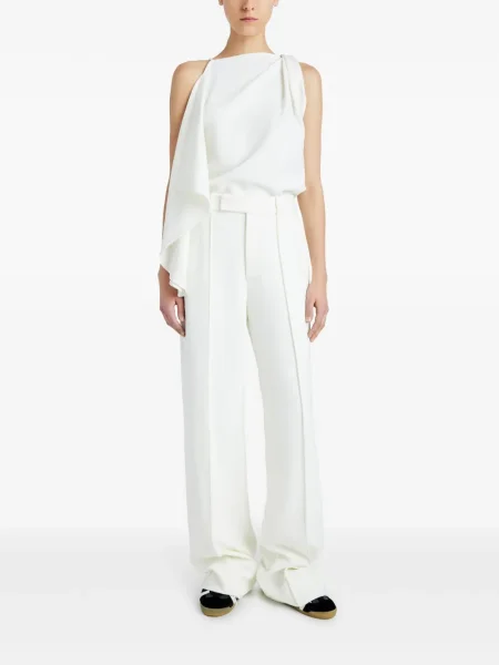 Pantaloni Proenza Schouler alb