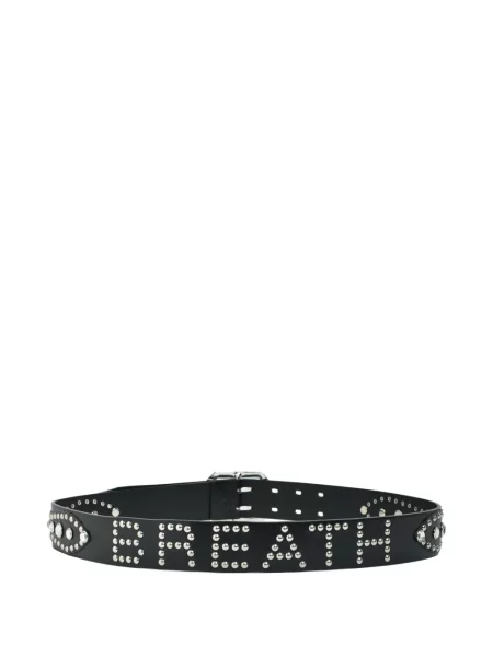 Curea Breath din piele cu tepi negru