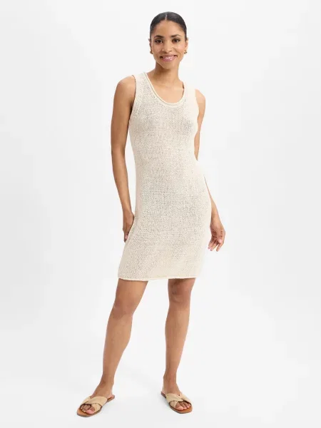 Marc O'Polo Sukienka dzianinowa beżowy