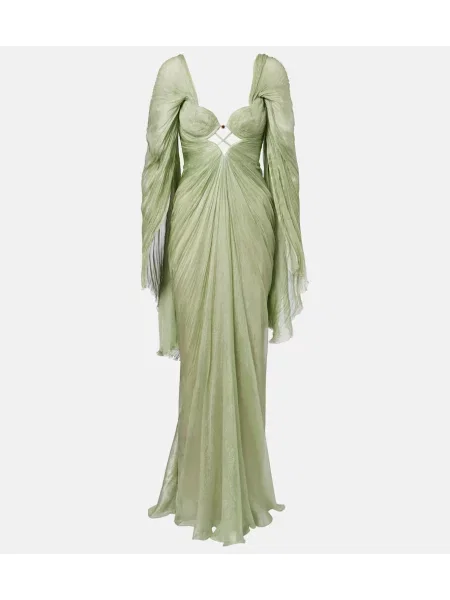 Rochie Maria Lucia Hohan de mătase verde