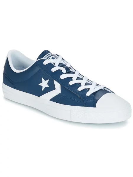 Usnjene superge Converse modra