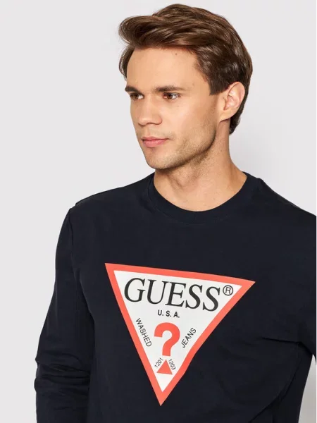 Guess Bluza Granatowy