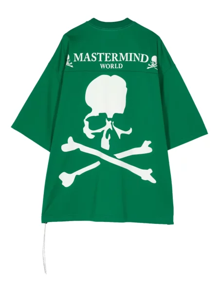 Raštuotas marškinėliai Mastermind World apvaliu kaklu žalia