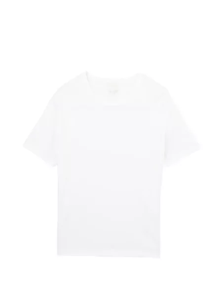 Scurt tricou A.p.c. cu decolteu rotund alb