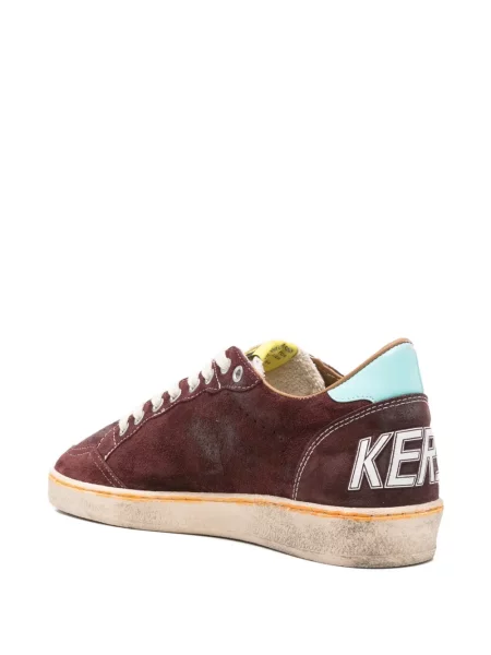 Szarvasbőr sneaker Golden Goose Ball Star piros