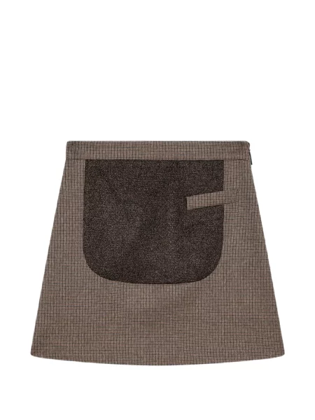 Fusta mini Msgm cu model pepito maro