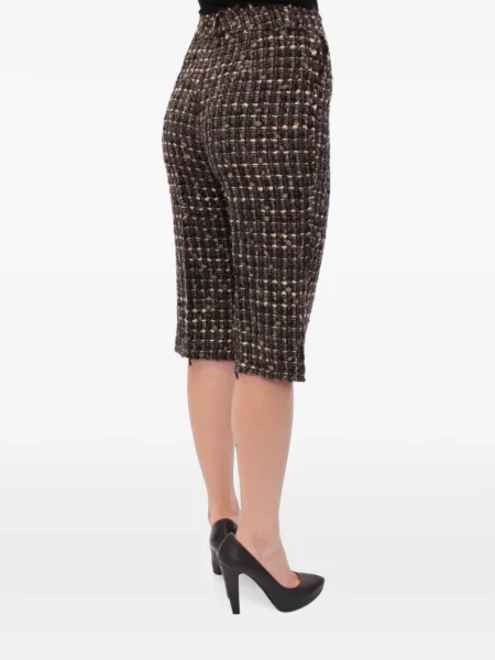Pantaloni scurți Dolce & Gabbana din tweed maro