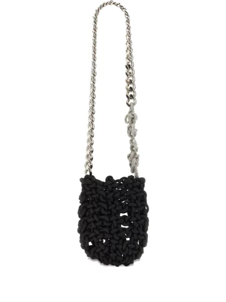 Colier Kara tricotate negru
