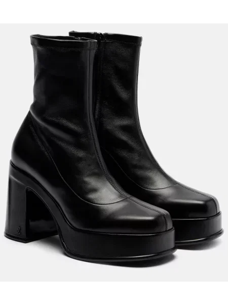 Cropp cizme scurte Jimmy Choo din piele negru