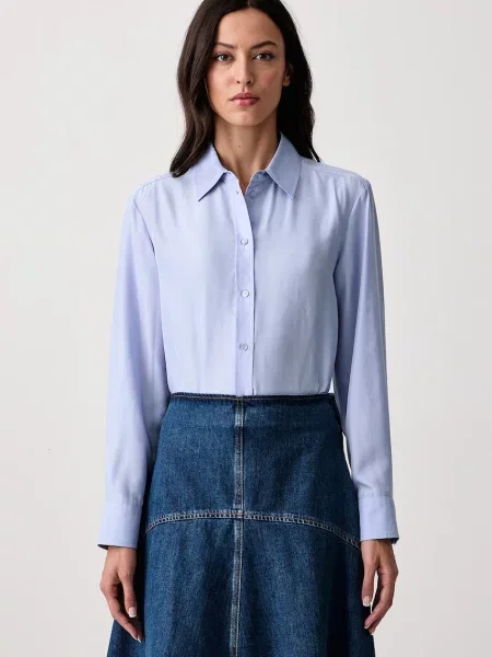 Weekend Max Mara cămașă pentru femei din mătase WKDPALANCA albastru