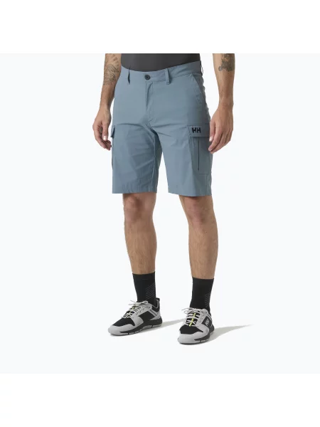 Pantaloni scurți de navigație pentru bărbați Helly Hansen QD Cargo washed navy albastru închis