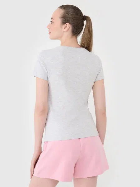 T-shirt basic 4F szara