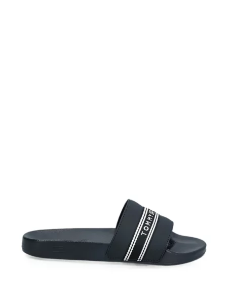 Papuci Tommy Hilfiger cu autograf albastru