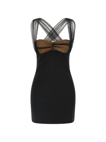 Rochie mini Nensi Dojaka drapată de costum negru