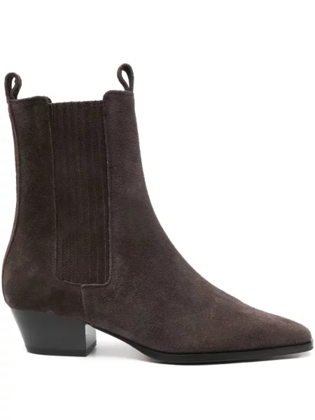Botine Aeyde din piele de căprioară maro