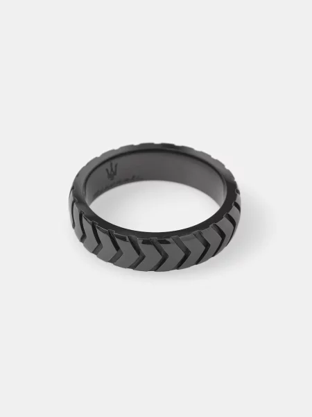 MASERATI inel pentru bărbați ceramic negru