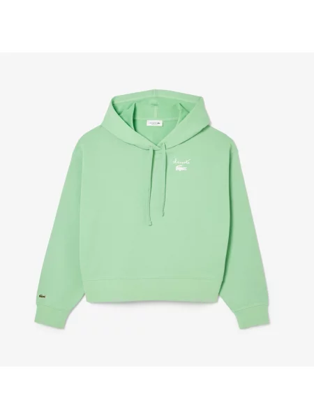 Lacoste Polarowa Bluza zielona