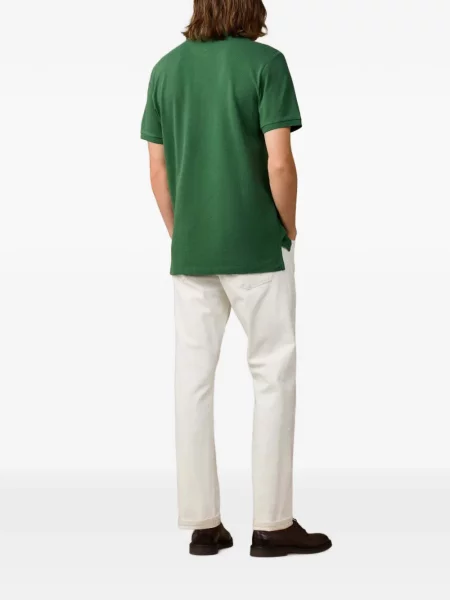 Tricou polo Hackett London cu imagine verde