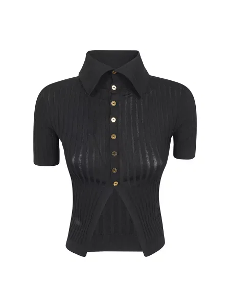 Dzianinowy sweter Elisabetta Franchi czarny