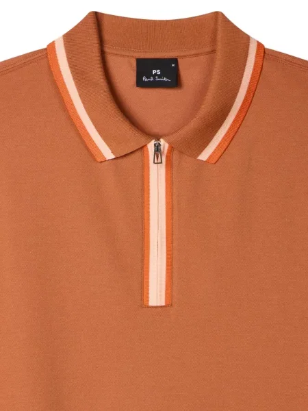 Gulerat polo Ps Paul Smith cu dungi maro