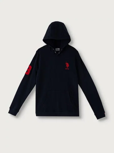 U.S. Polo Assn. кофта з капюшоном дитяча з бавовною