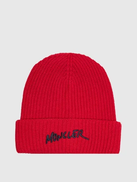 Детская шапка Moncler Enfant красная