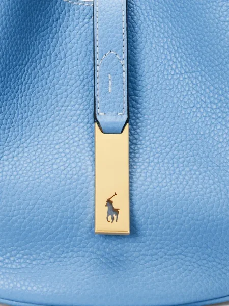 Polo Polo Ralph Lauren din piele de căprioară albastru