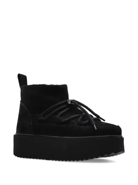 Botine Inuikii din piele de căprioară negru