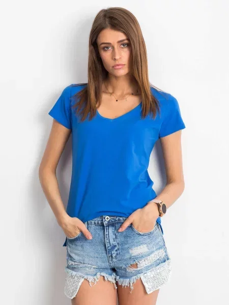 Tricou Fashionhunters albastru
