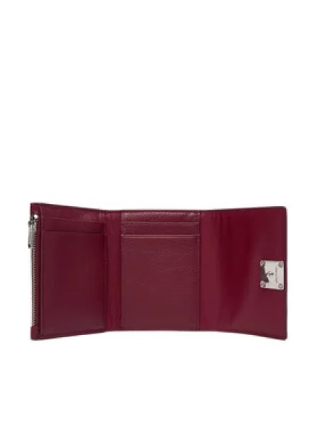 Calvin Klein RFID denarnica usnjena rdeča