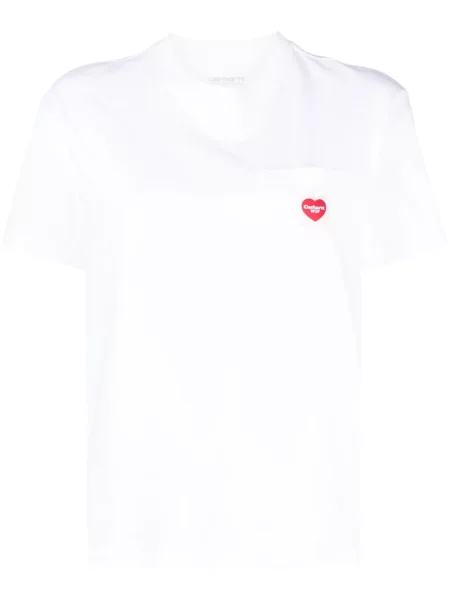 Tricou Carhartt Wip cu autograf alb