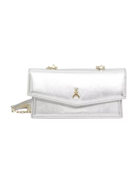 Patrizia Pepe torebka crossbody skórzana szara