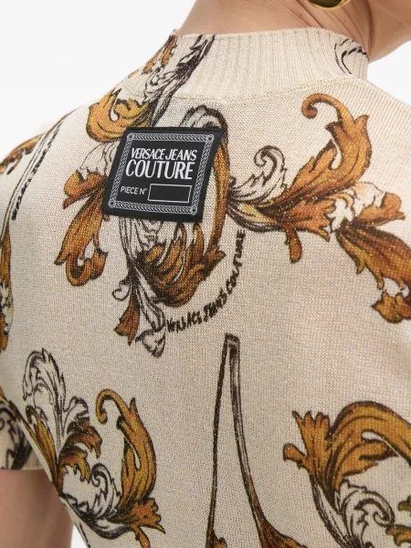 Tricou Versace Jeans Couture tricotate cu imagine