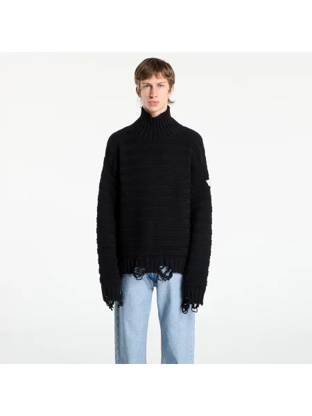 Maison Margiela pulover de lână negru