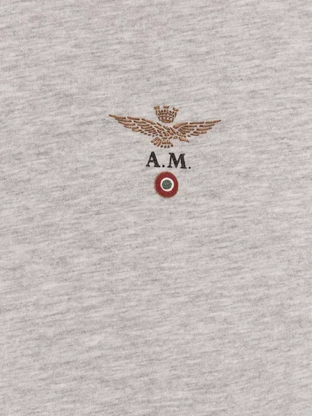 Футболка Aeronautica Militare однотонна сірий