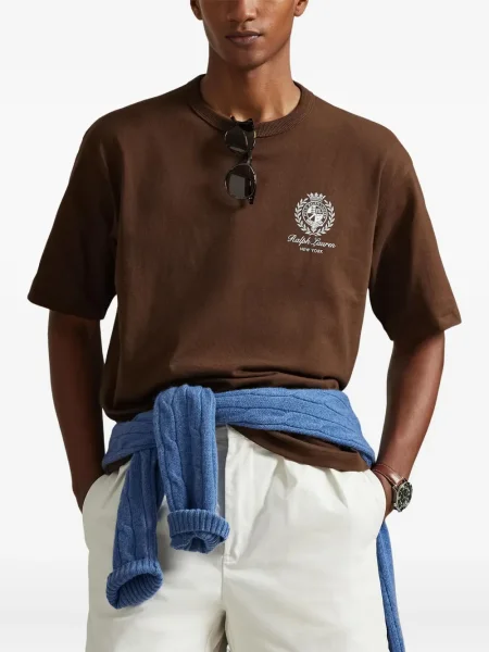 Ριγέ δερμάτινος κάλτσες Polo Ralph Lauren με κορδόνι μαύρο