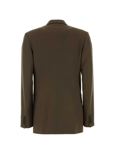 Μπλέιζερ Mm6 Maison Margiela διπλόκουμπα καφέ