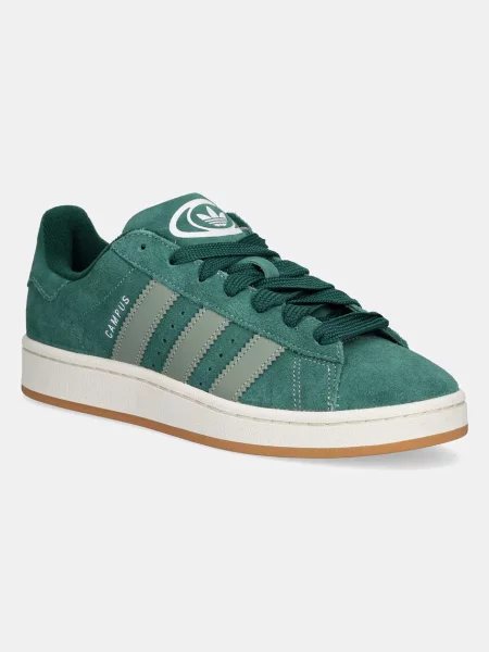 Adidas Originals sneakers din piele intoarsă Campus verde