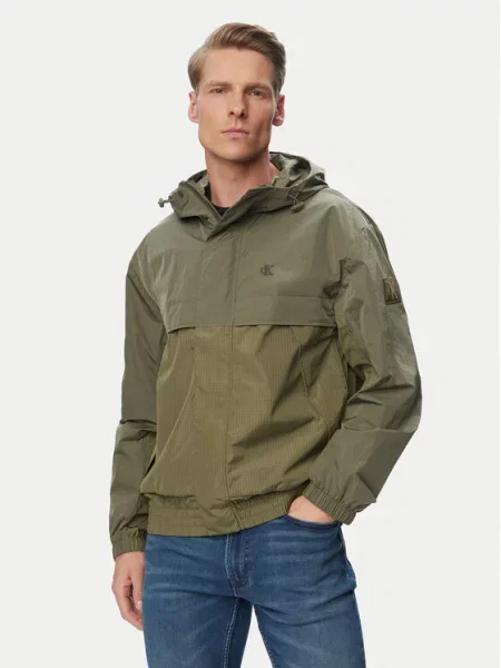 Calvin Klein Jeans Ветровка Тъмнозелен